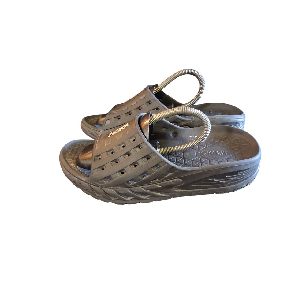 Hoka One One Ora Recovery Slide 2 Mens 11 Black Athletic Sandals 1099673